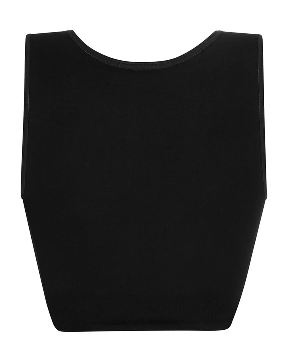 Amoena Lymph Flow Long Wire Free Front Closure Bra - Black - Image 5