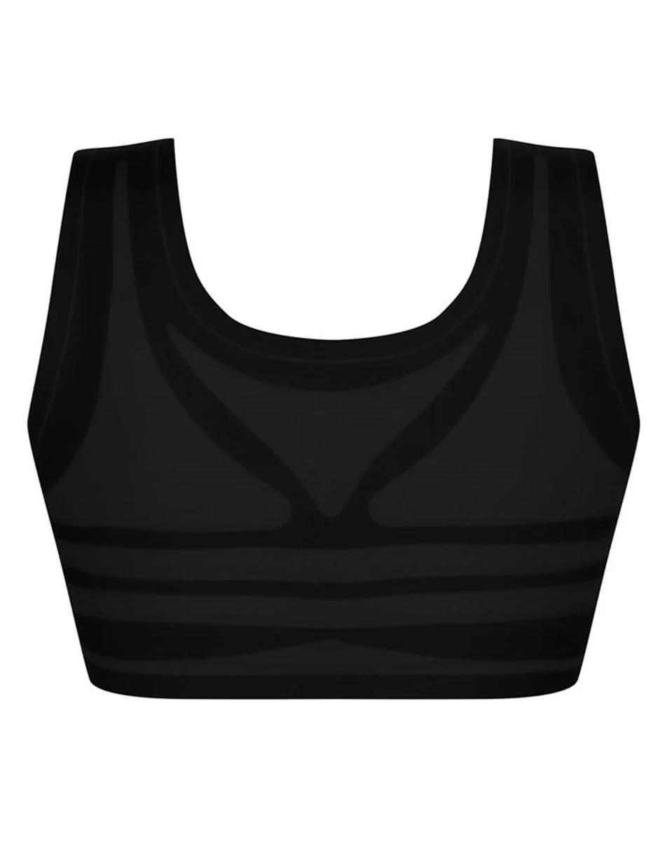 Amoena Lymph Flow Wire Free Front Closure Bra - Black - Image 6