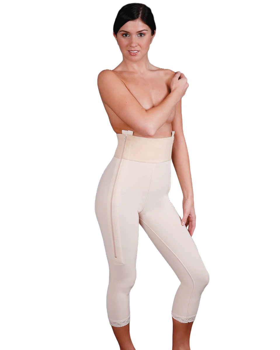 Caromed Sculptures Below the Knee Girdle - Black / Beige - Image 2