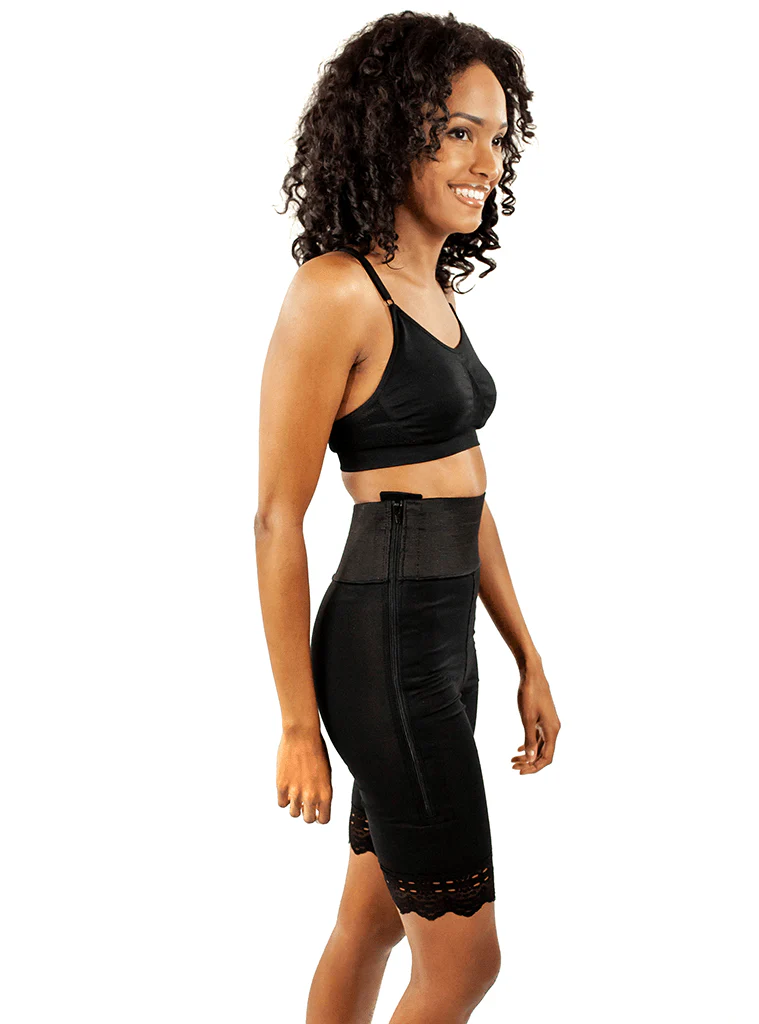 ContourMD Mid Thigh Girdle 4"in Waist Slit Crotch - Style 4 - Image 11