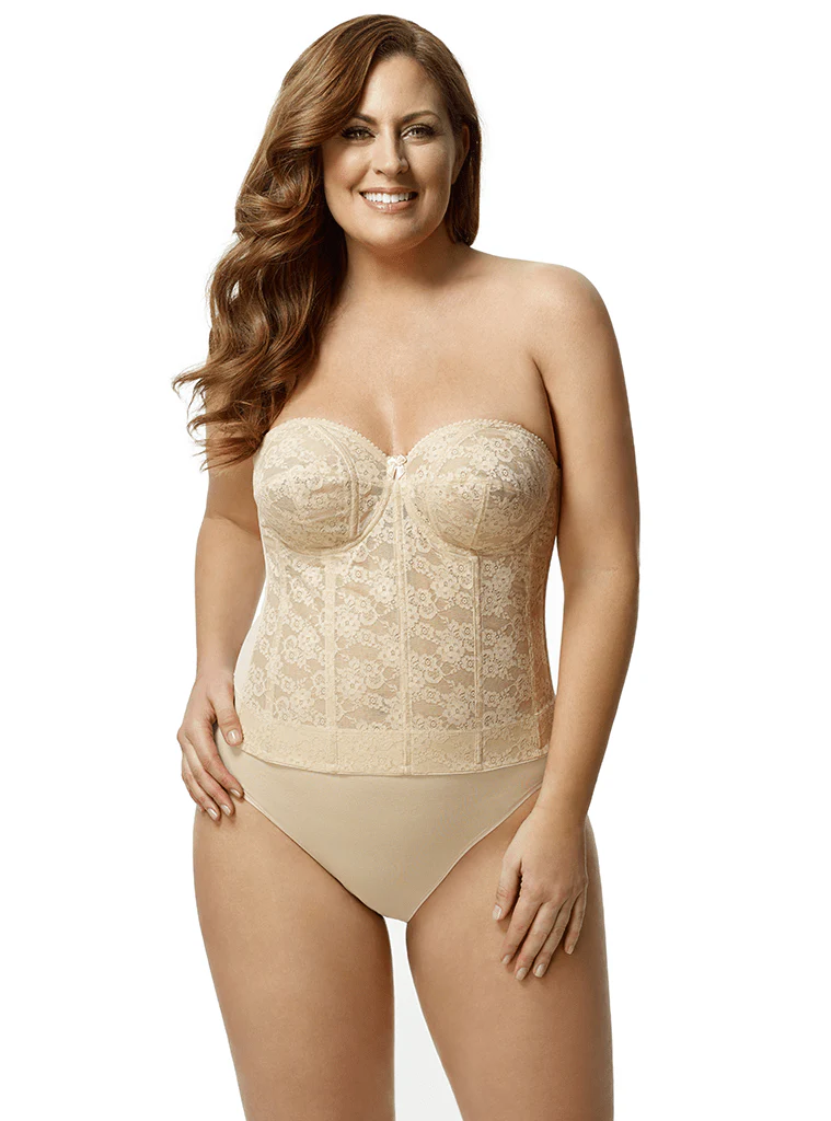 Elila Lace Strapless Longline - Image 5