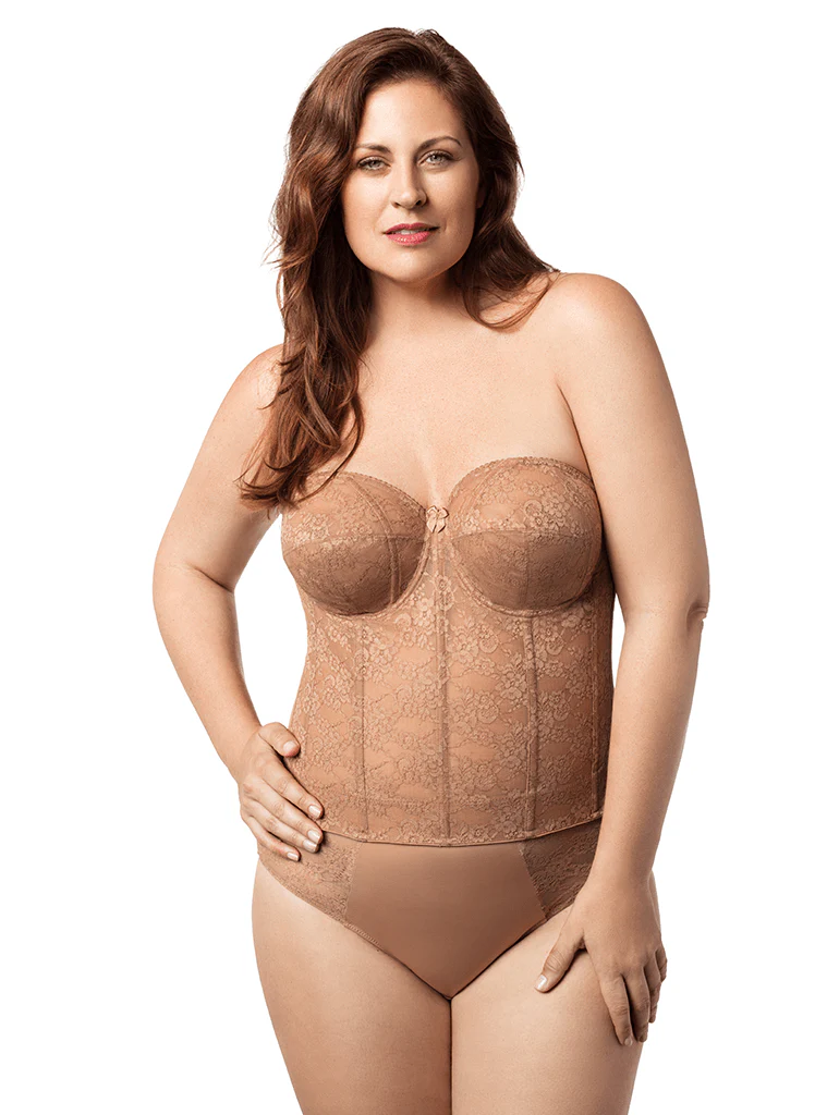 Elila Lace Strapless Longline - Image 7