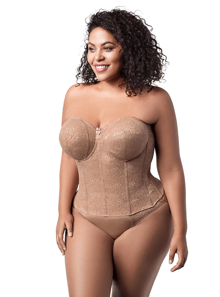 Elila Lace Strapless Longline - Image 9