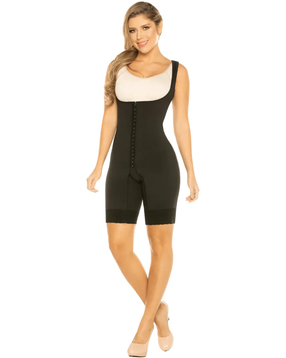 Equilibrium First Stage Post-Op Compression Garment Open Bust Mid Thigh bodysuit - Image 3