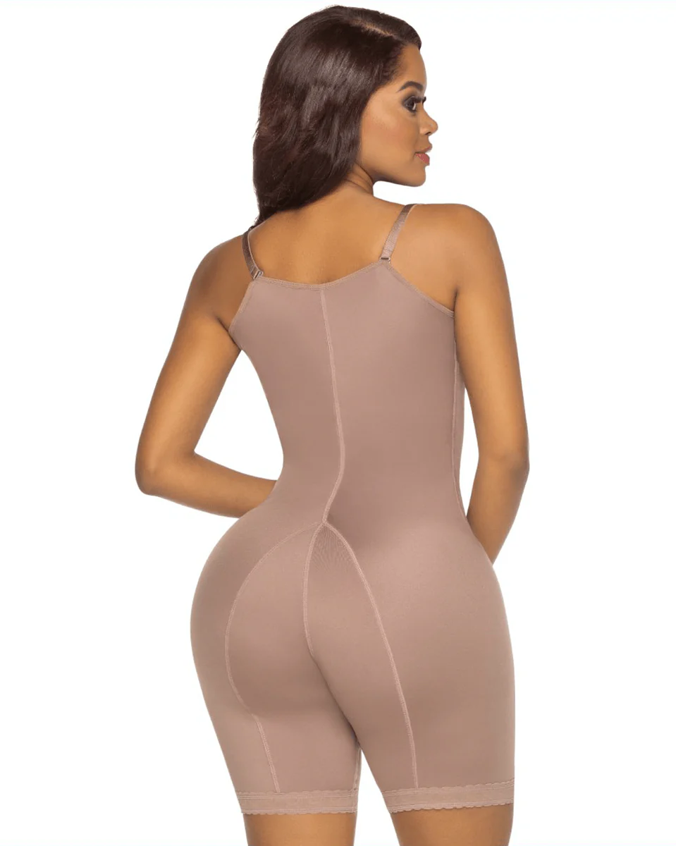 Equilibrium Soft And Smooth Shapewear Mid Thigh Bodysuit - Image 3