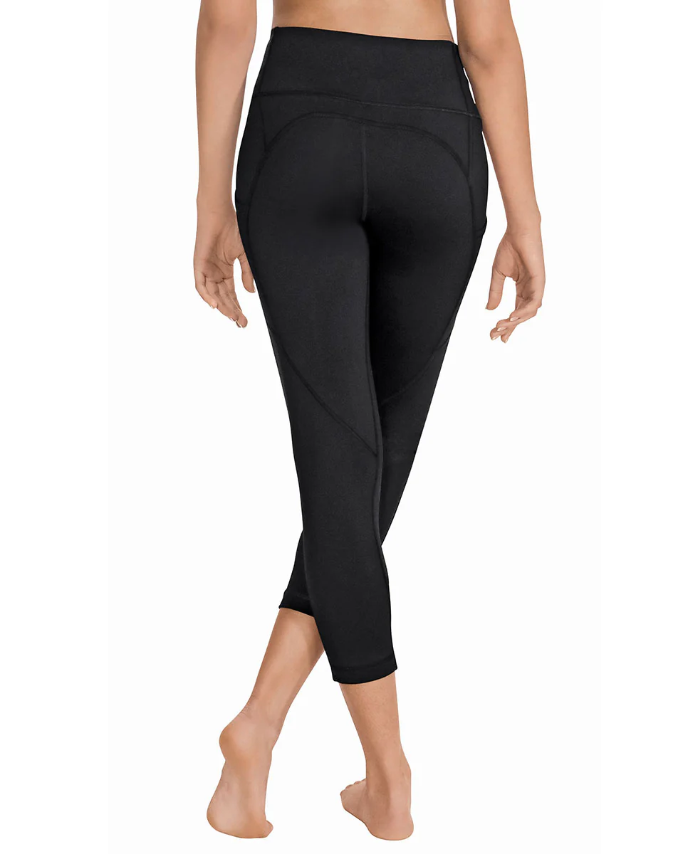 EuroSkins Womens Performance Microfiber 7/8 Leggings with Pockets - Image 2