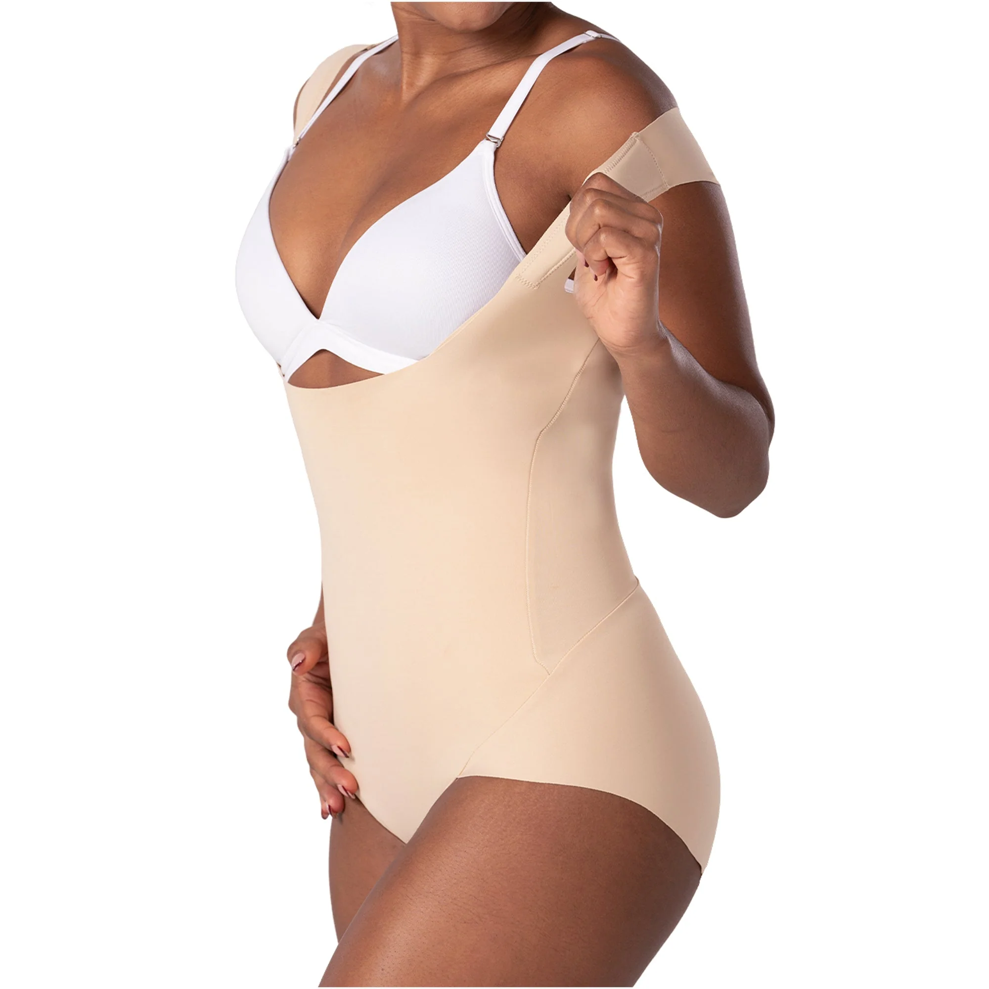 Fajas MyD Extra-Short Body Shaper Seamless Light Control Thong Shapewear