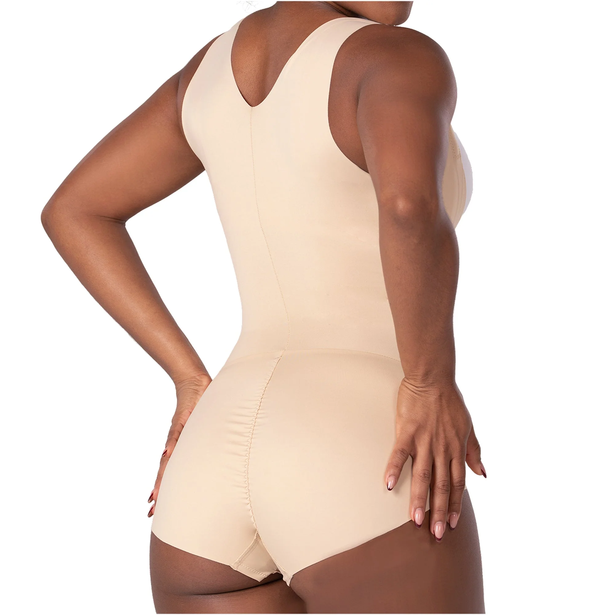 Fajas MyD Extra-Short Body Shaper Seamless Light Control Thong Shapewear - Image 2