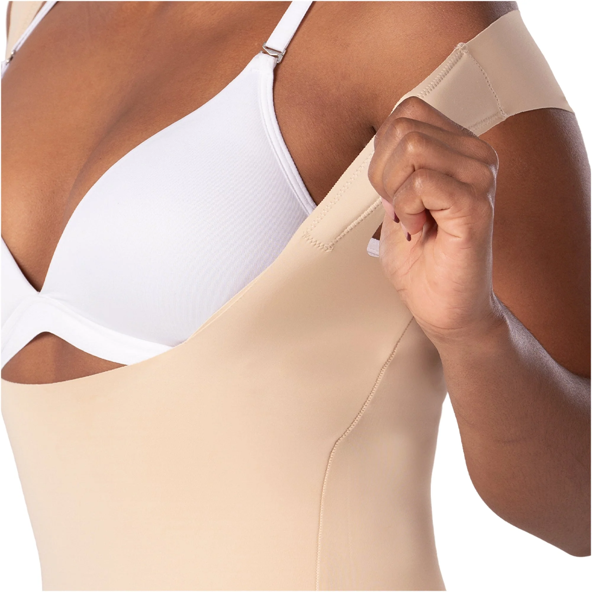 Fajas MyD Extra-Short Body Shaper Seamless Light Control Thong Shapewear - Image 3