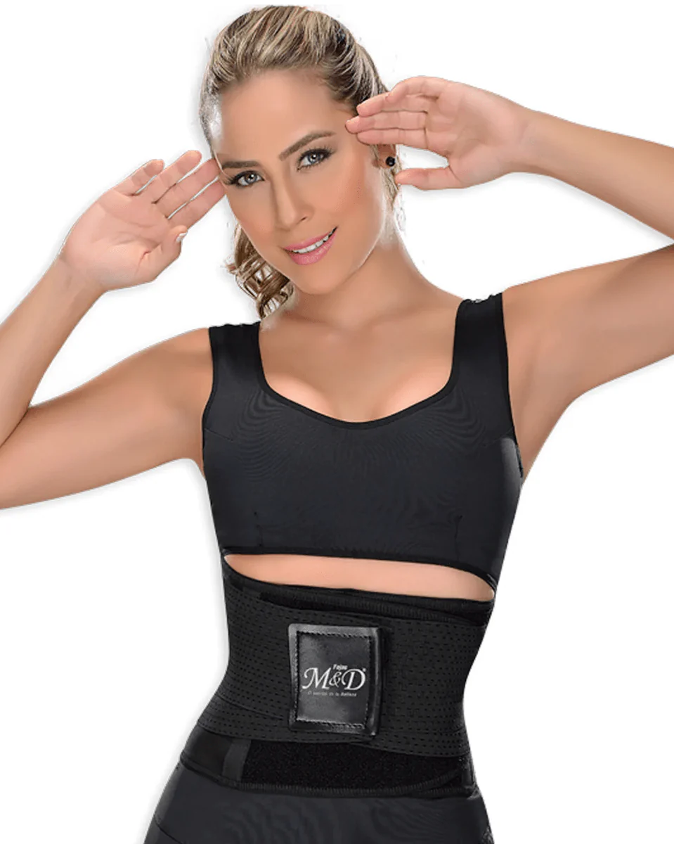 Fajas M&D Unisex Waist Trainer Belt Neoprene Sweat Wrap