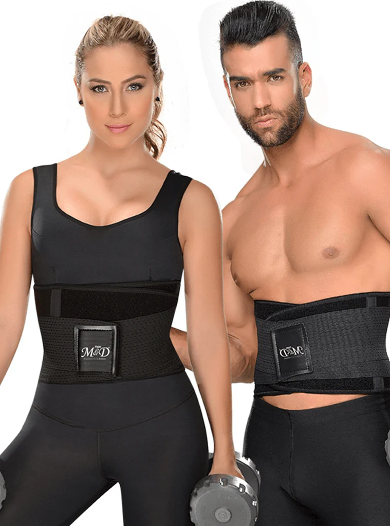 Fajas M&D Unisex Waist Trainer Belt Neoprene Sweat Wrap - Image 2