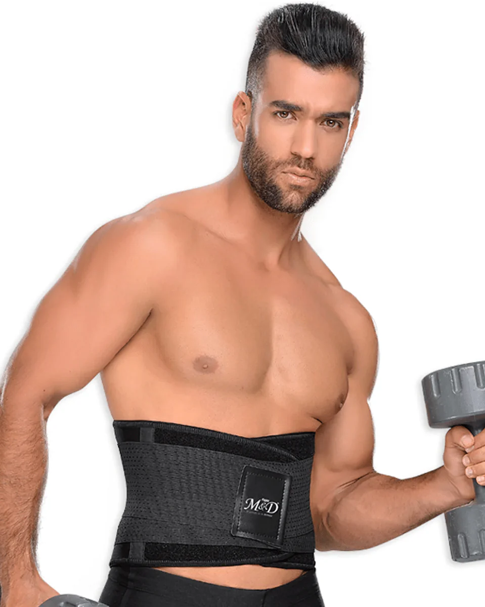 Fajas M&D Unisex Waist Trainer Belt Neoprene Sweat Wrap - Image 3