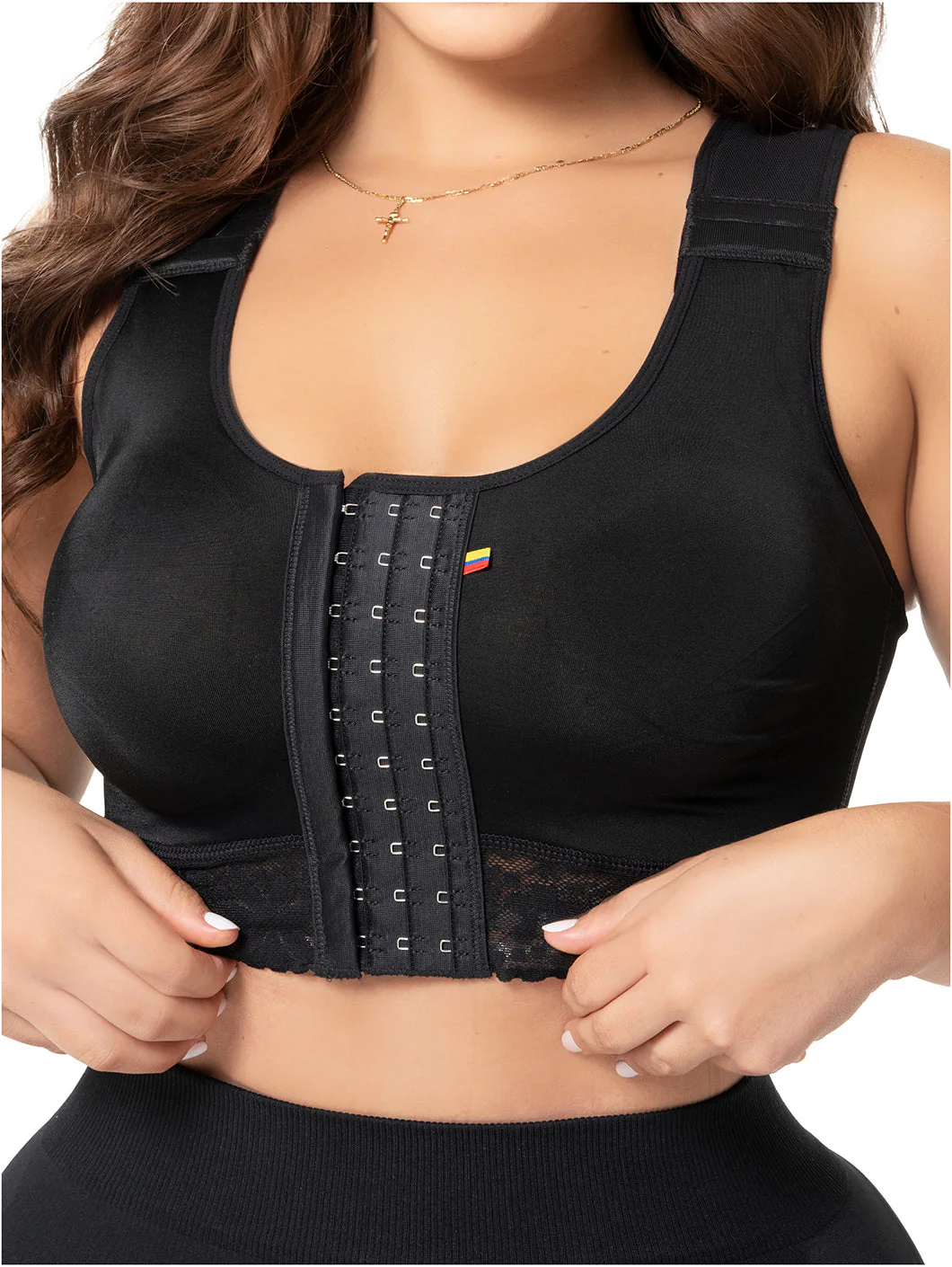 Fajas Salome Stage 1 Post-Surgery Compression Bra Adjustable Support for Augmentation & Reduction - Image 4