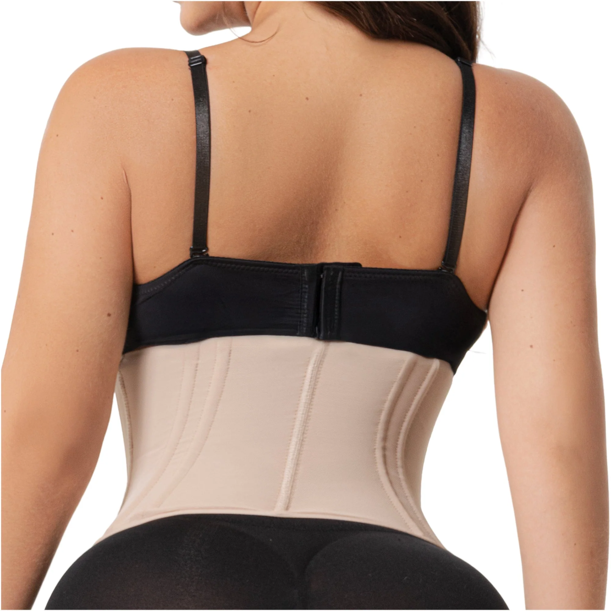 Fajas Salome Hourglass Waist Cincher 15-Bone High Compression Faja Abdominal Smoothing Zipper Corset - Image 10