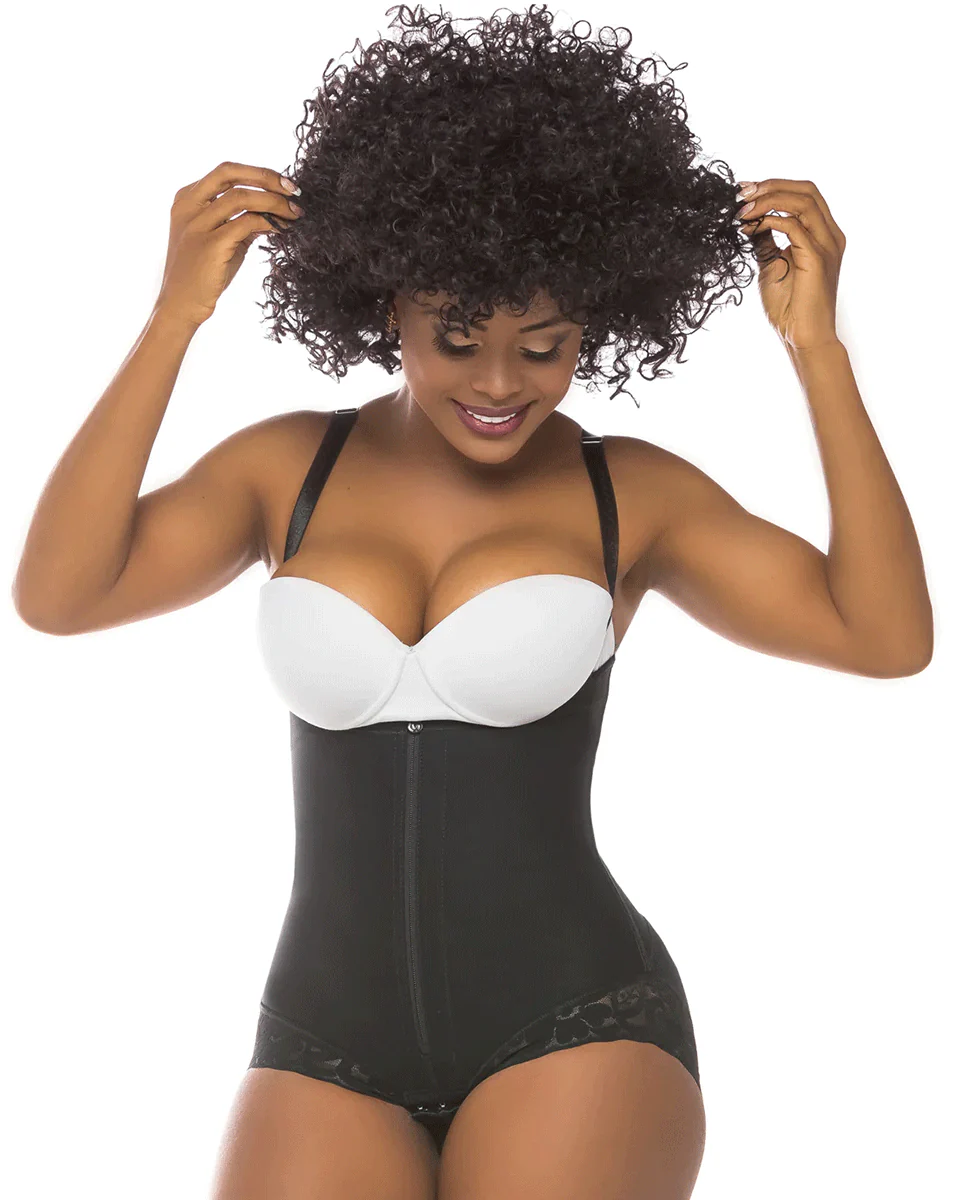 Fajas Salome  Butt Lifter Tummy Control Shapewear for Women - Beige / Black - Image 3