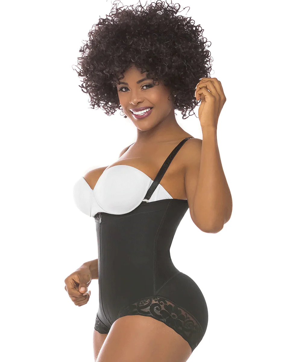 Fajas Salome  Butt Lifter Tummy Control Shapewear for Women - Beige / Black - Image 5