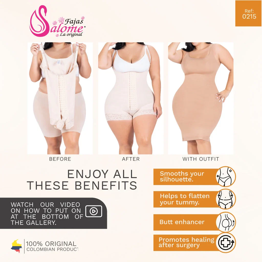 Fajas Salome Open Bust Tummy Control Butt Lifter Shapewear Daily Use & Postpartum Body Shaper for Women Powernet - Image 5