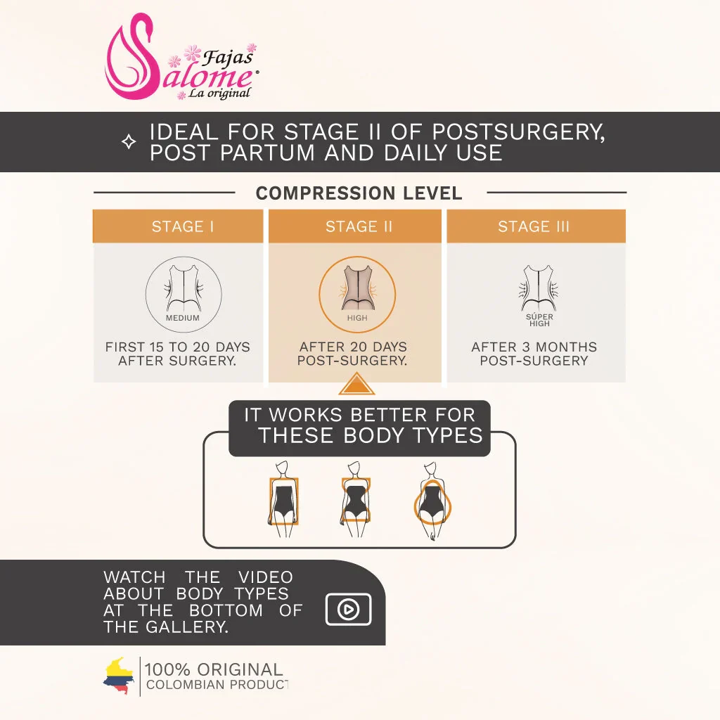 Fajas Salome Open Bust Tummy Control Butt Lifter Shapewear Daily Use & Postpartum Body Shaper for Women Powernet - Image 7