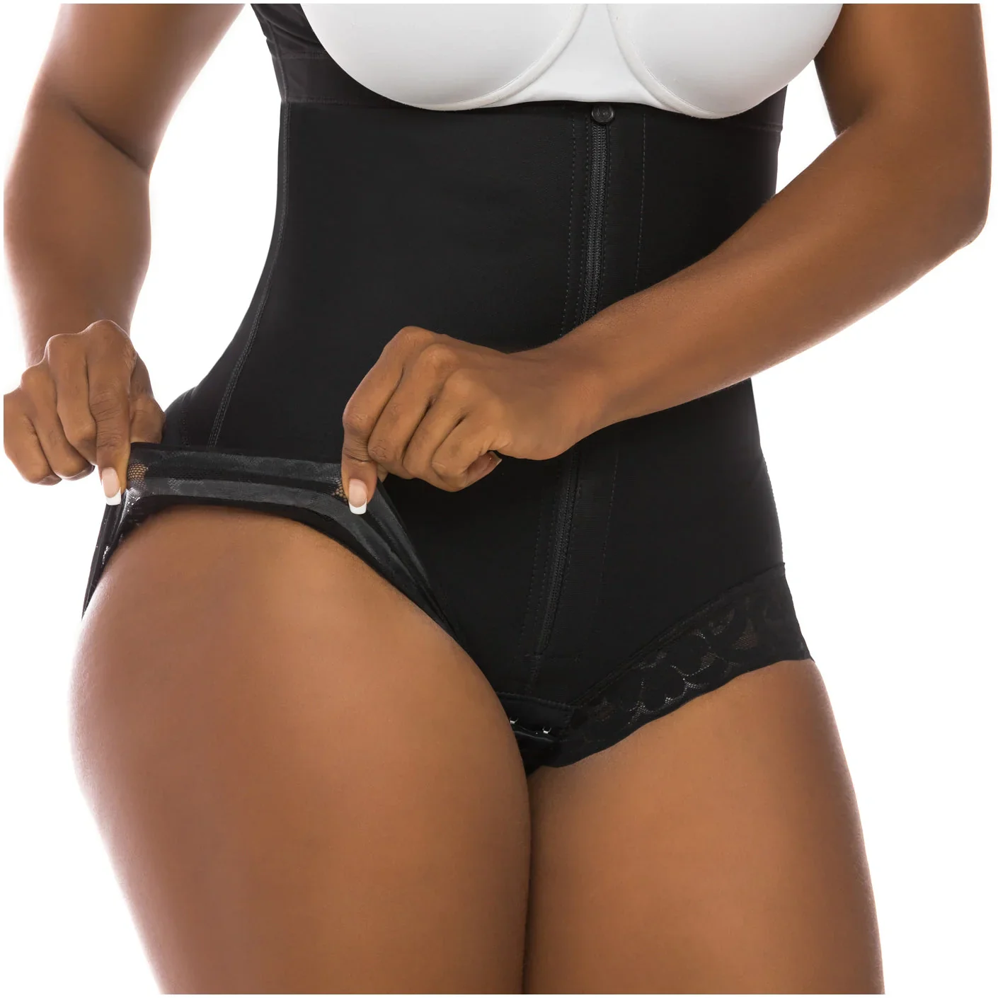 Fajas Salome Butt Lifter Tummy Control Shapewear for Women Open Bust Hiphugger Bodysuit Powernet - Image 6