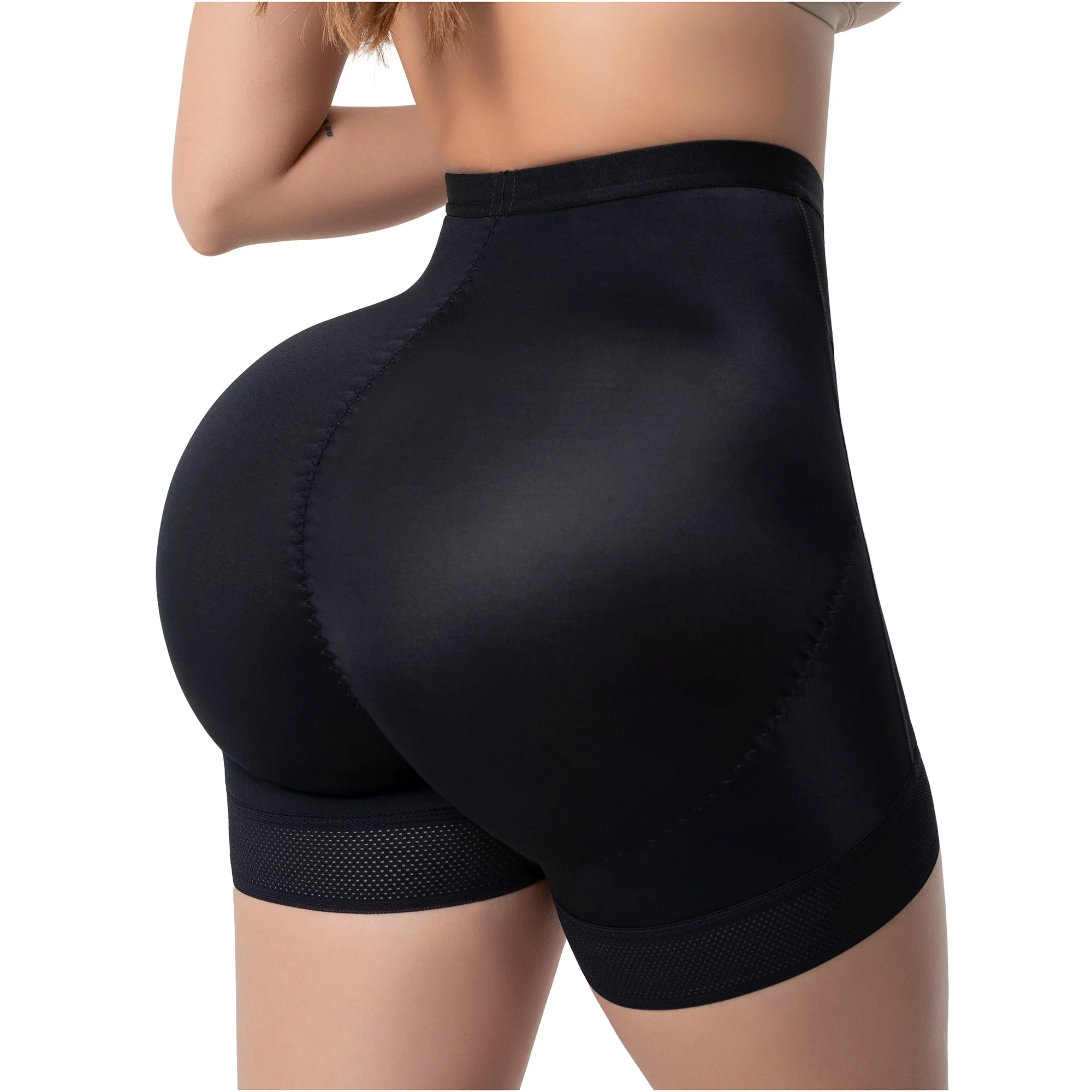Fajas Salome Pull-Up Shaper Shorts Seamless High Compression & Pre-Molded Glute Lift - Image 2