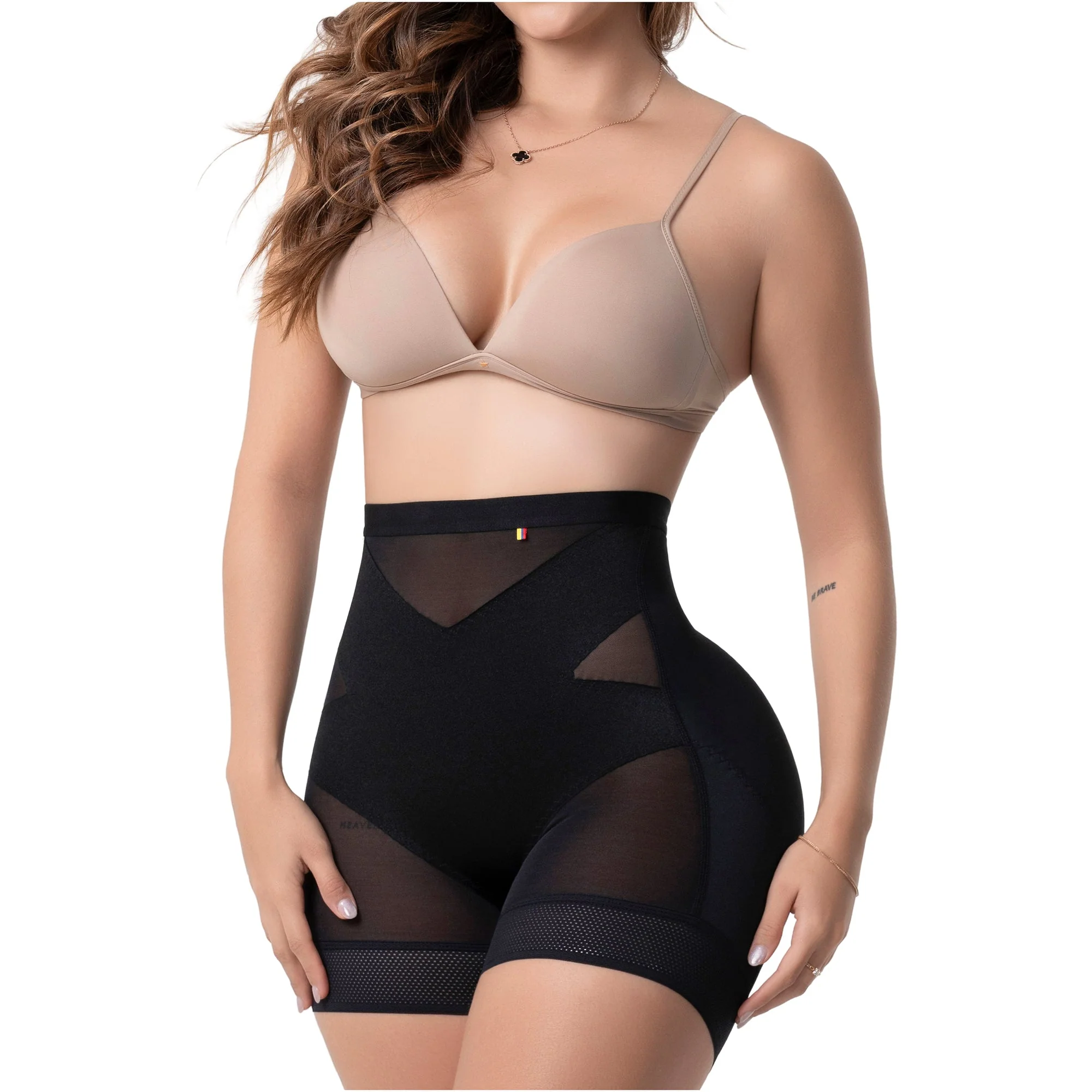 Fajas Salome Pull-Up Shaper Shorts Seamless High Compression & Pre-Molded Glute Lift - Image 3