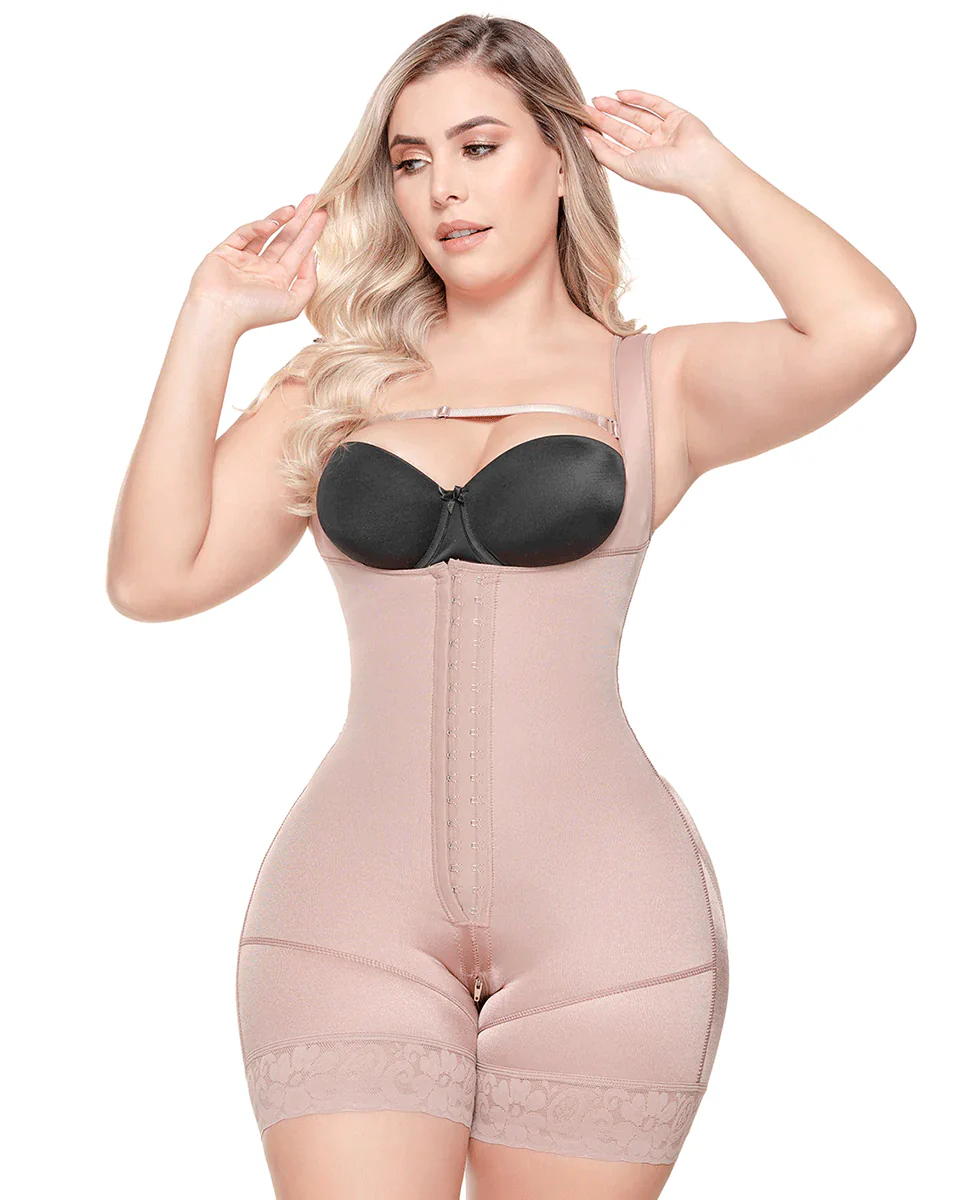 Fajas Sonryse Colombian Shapewear Open Bust Bodysuit Post-Op Body Shapers - Image 7