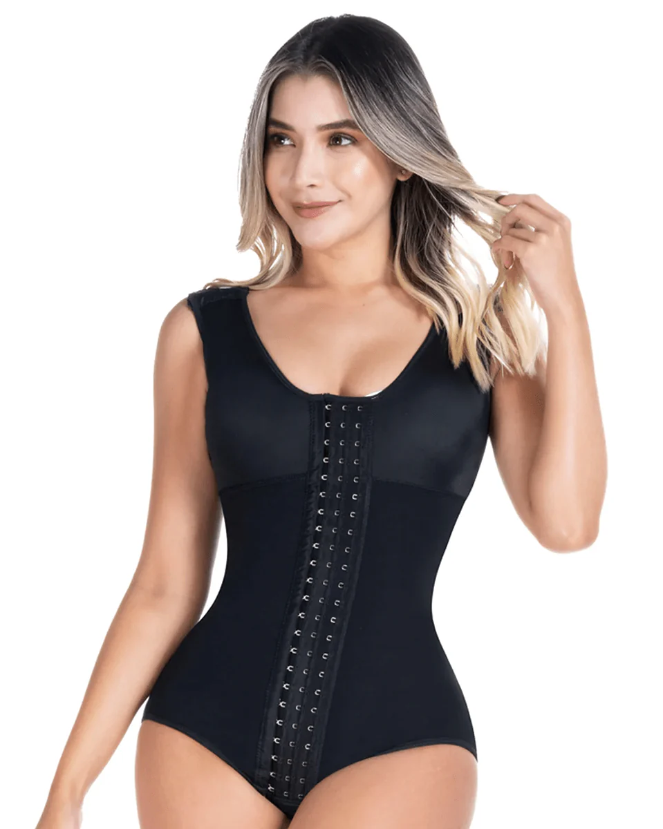 Fajas Sonryse Postpartum Panty Shapewear Bodysuit with Built-in Bra