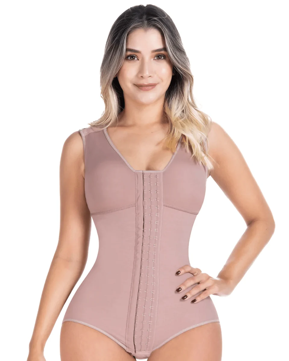 Fajas Sonryse Postpartum Panty Shapewear Bodysuit with Built-in Bra - Image 7