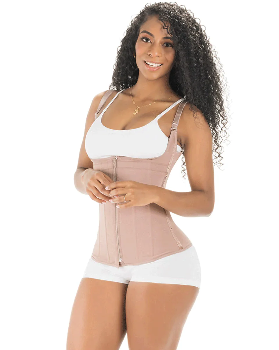 Fajas Sonryse Tummy Control Shapewear Vest Girdle Daily Use Open Bust Shaper - Image 9