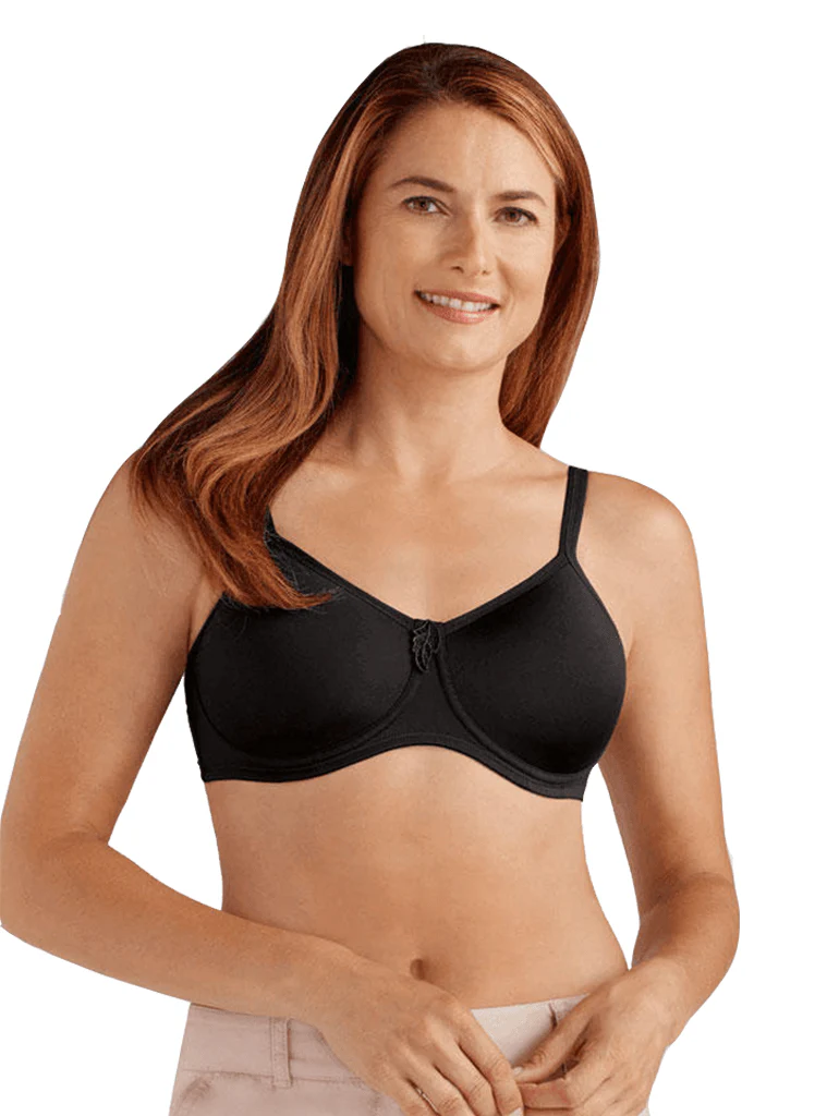 Amoena Lara Soft Bra - Beige/Black - Image 3