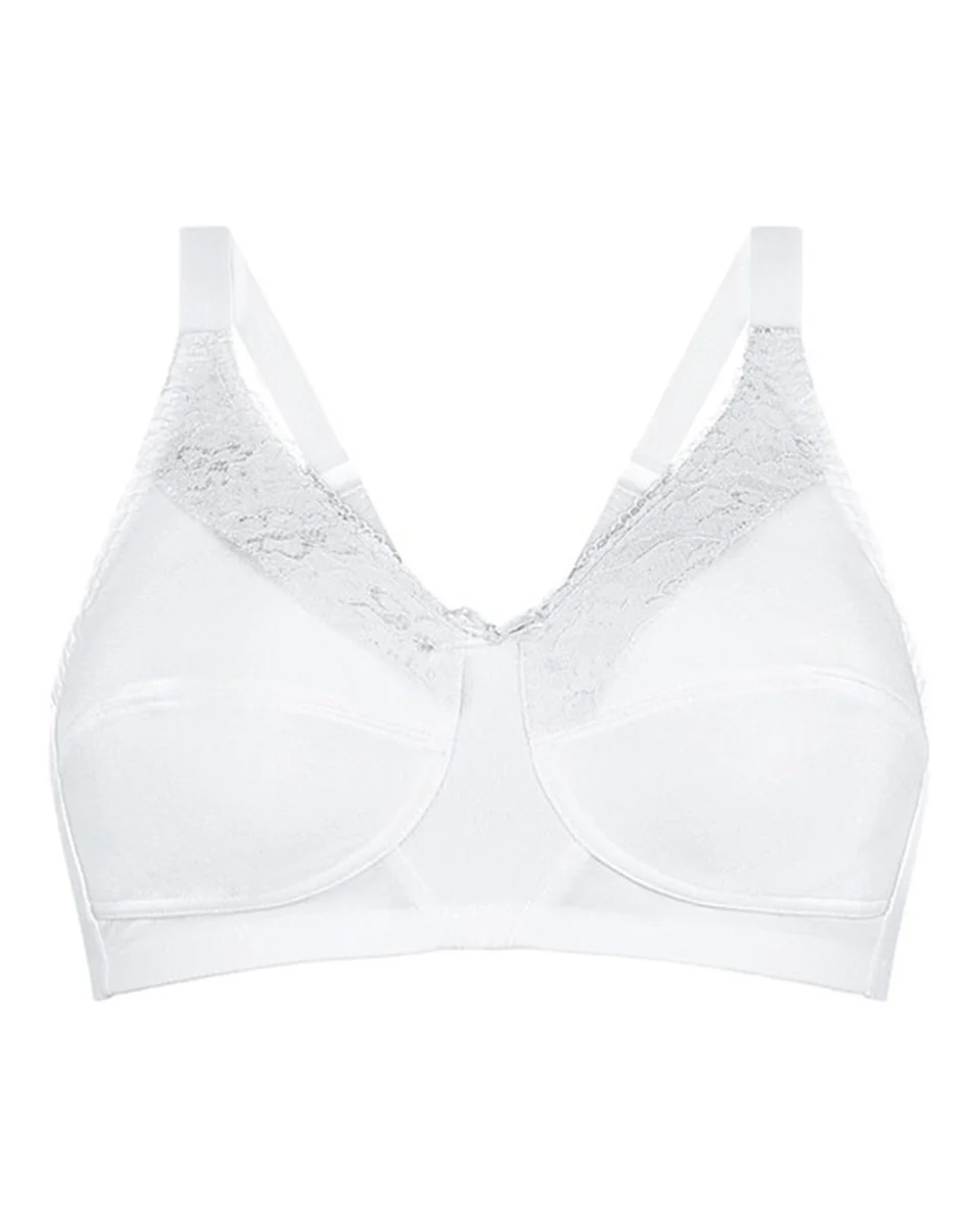 Amoena Nancy Wire-Free Bra - White - Image 3