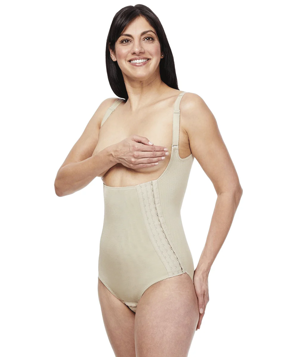 Clearpoint Medical High Back Torso Brief Hook and Eye Shapewear - 810 - Image 3