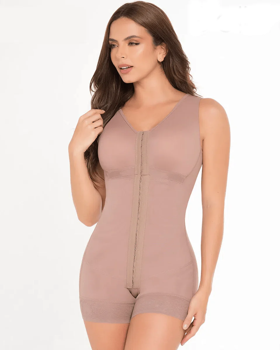 Final Sale Clearance Delie Fajas High Compression Girdle Hip Hugger With Bra - Hooks