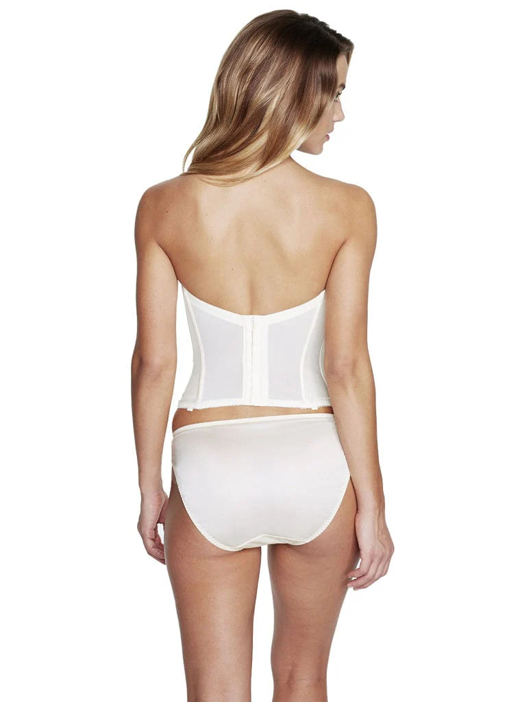 Dominique Low Back Satin Brasselette - Image 9