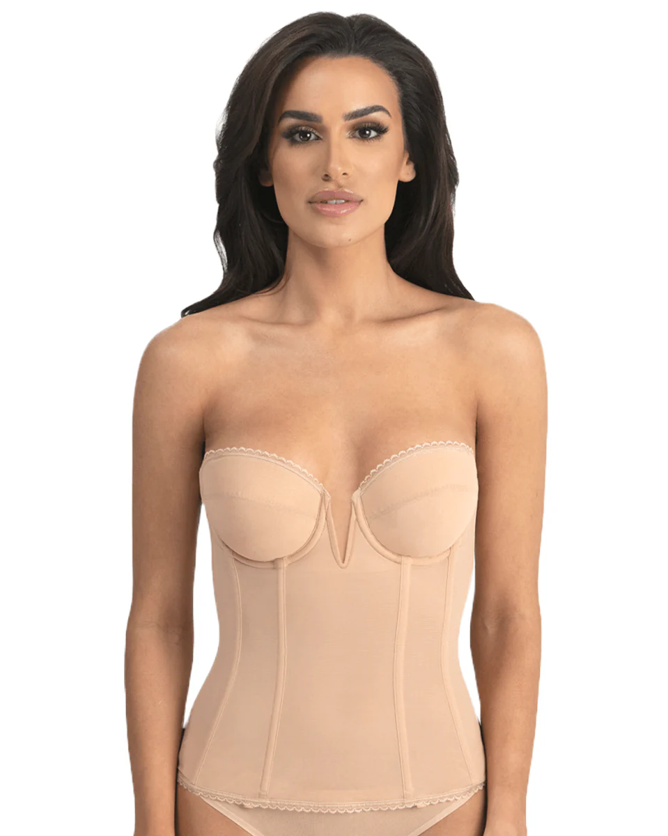 Final Sale Clearance Dominique Vivienne V Wire Longline Strapless Bra - Image 3