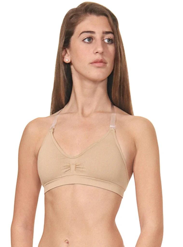 Euroskins Padded Seamless Clear Back Strap Bra - Image 3