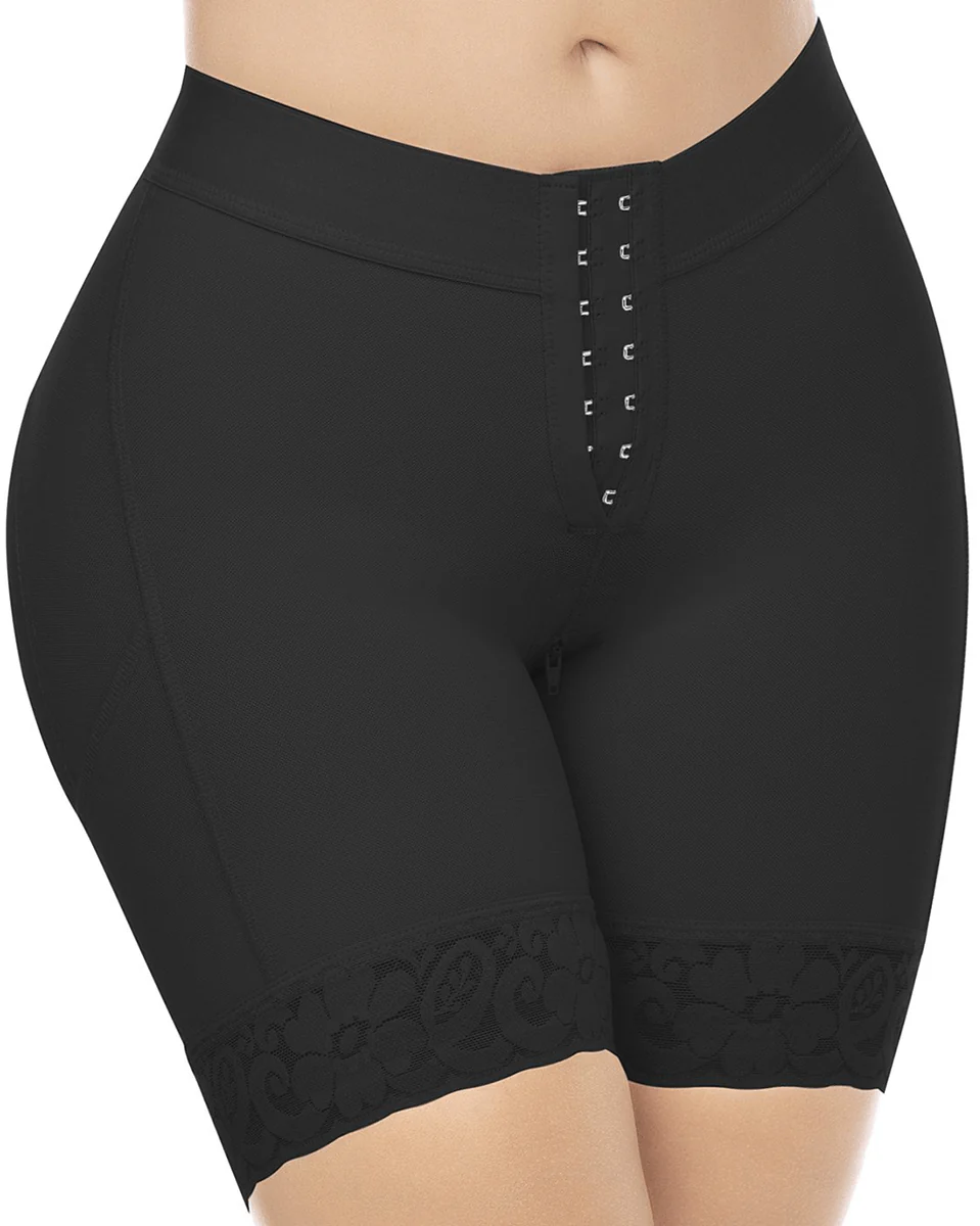 Final Sale Clearance MariaE Fajas Low Rise Shapewear Shorts with Zippered Crotch High Compression