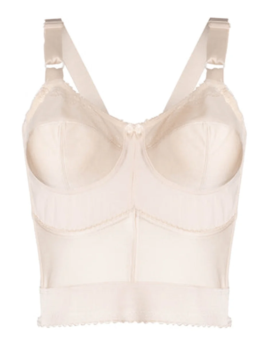 Rago Embroidered Soft Cup Long Line Bra - Image 4