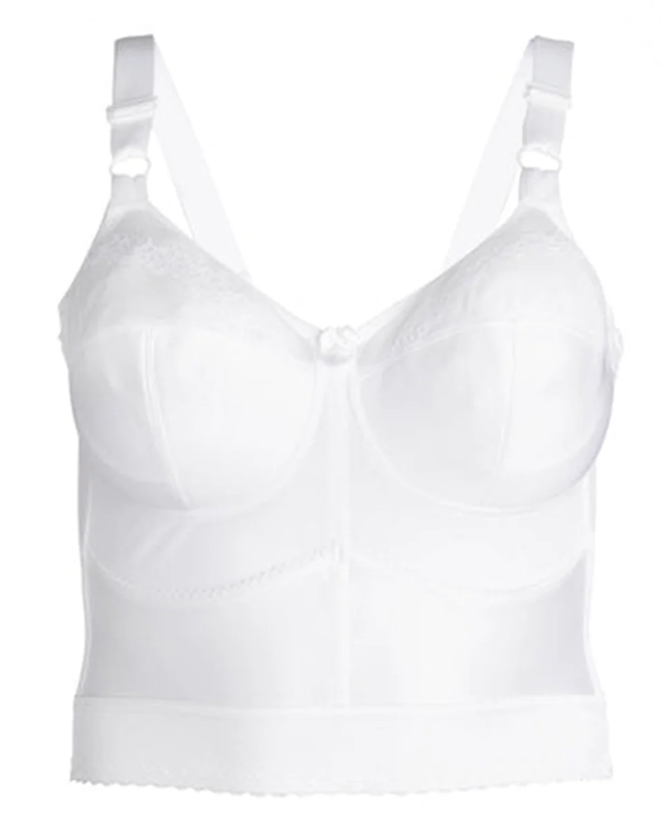 Rago Embroidered Soft Cup Long Line Bra - Image 3