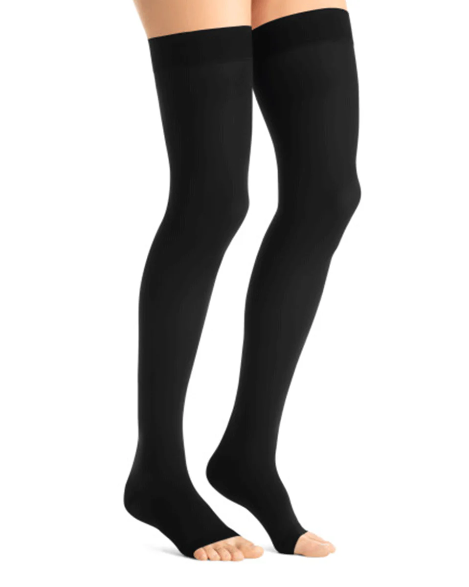 Jobst Opaque Women's 15-20 mmHg OPEN TOE Thigh High - Image 3