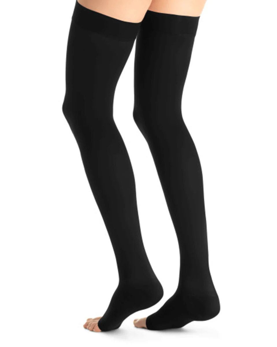 Jobst Opaque Women's 15-20 mmHg OPEN TOE Thigh High - Image 4