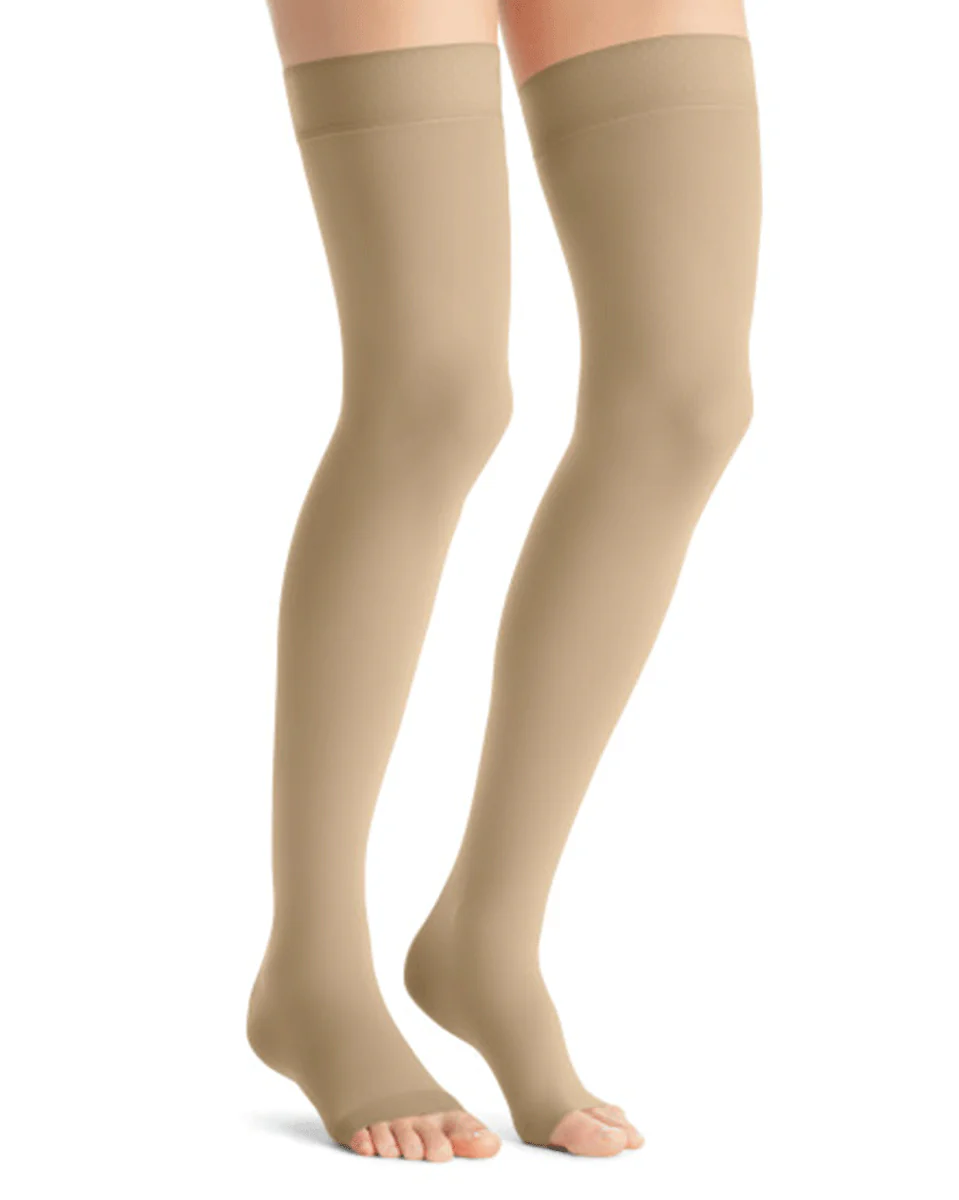 Jobst Opaque Women's 15-20 mmHg OPEN TOE Thigh High - Image 5
