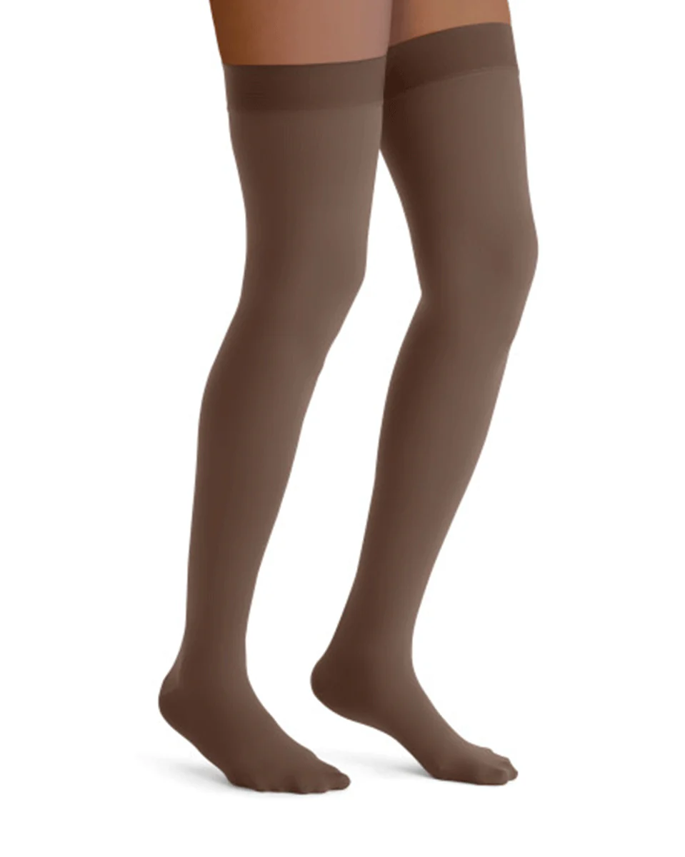 Jobst Opaque Women's 15-20 mmHg Thigh High w/ Silicone Dotted Top Band - Image 9