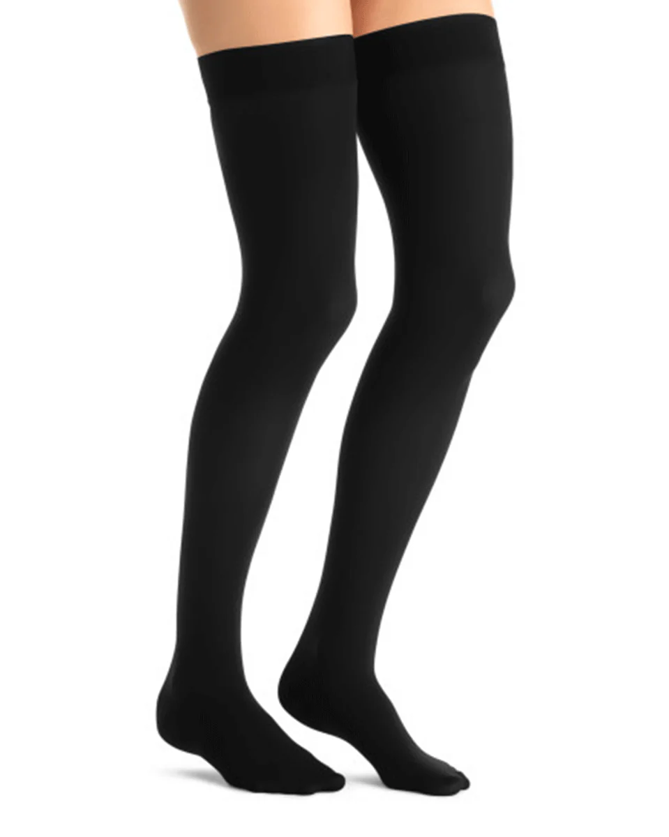 Jobst Opaque Women's 30-40 mmHg Thigh High w/ Silcone Dot Top Band - Image 5