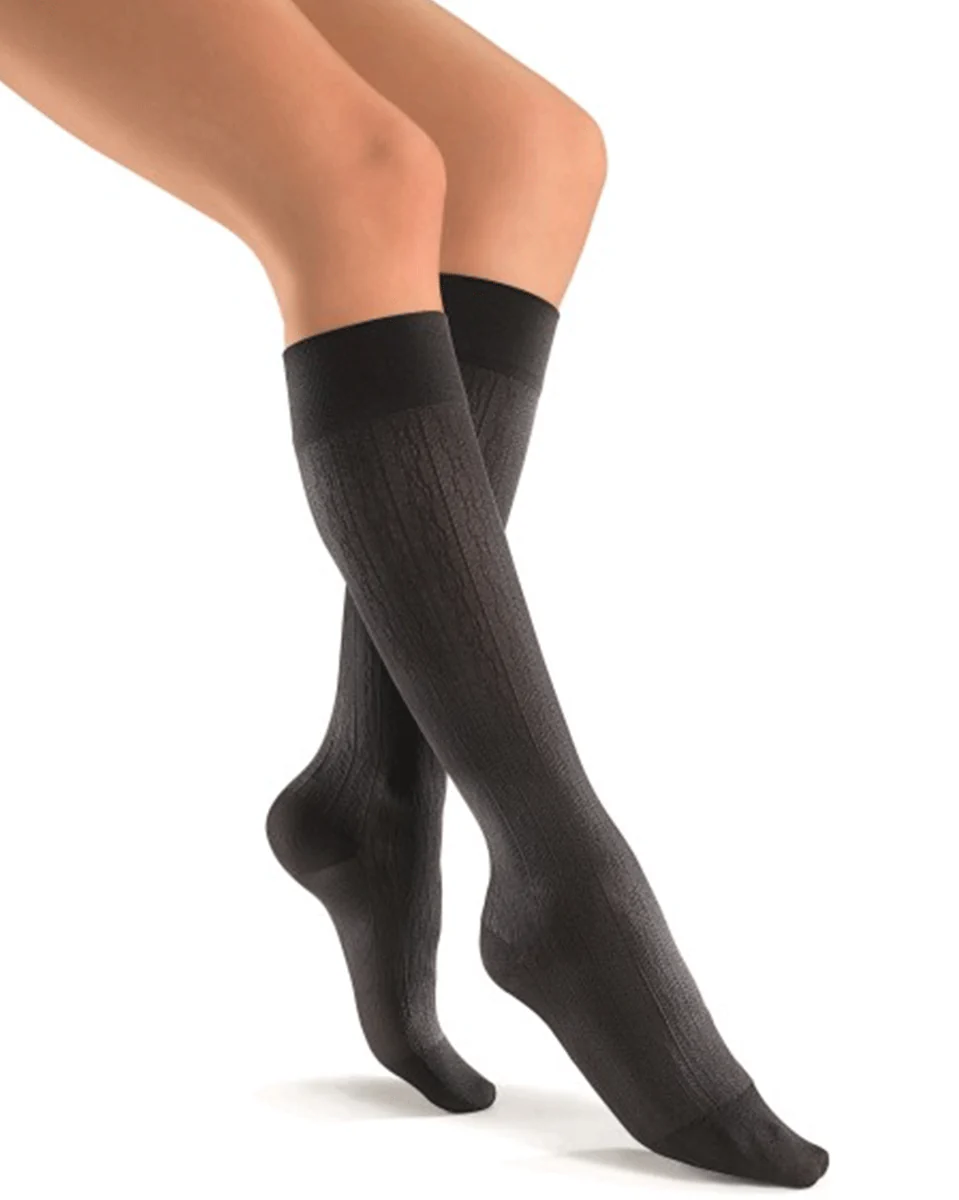 Jobst SoSoft Women's 8-15 mmHg Brocade Knee High - Image 3
