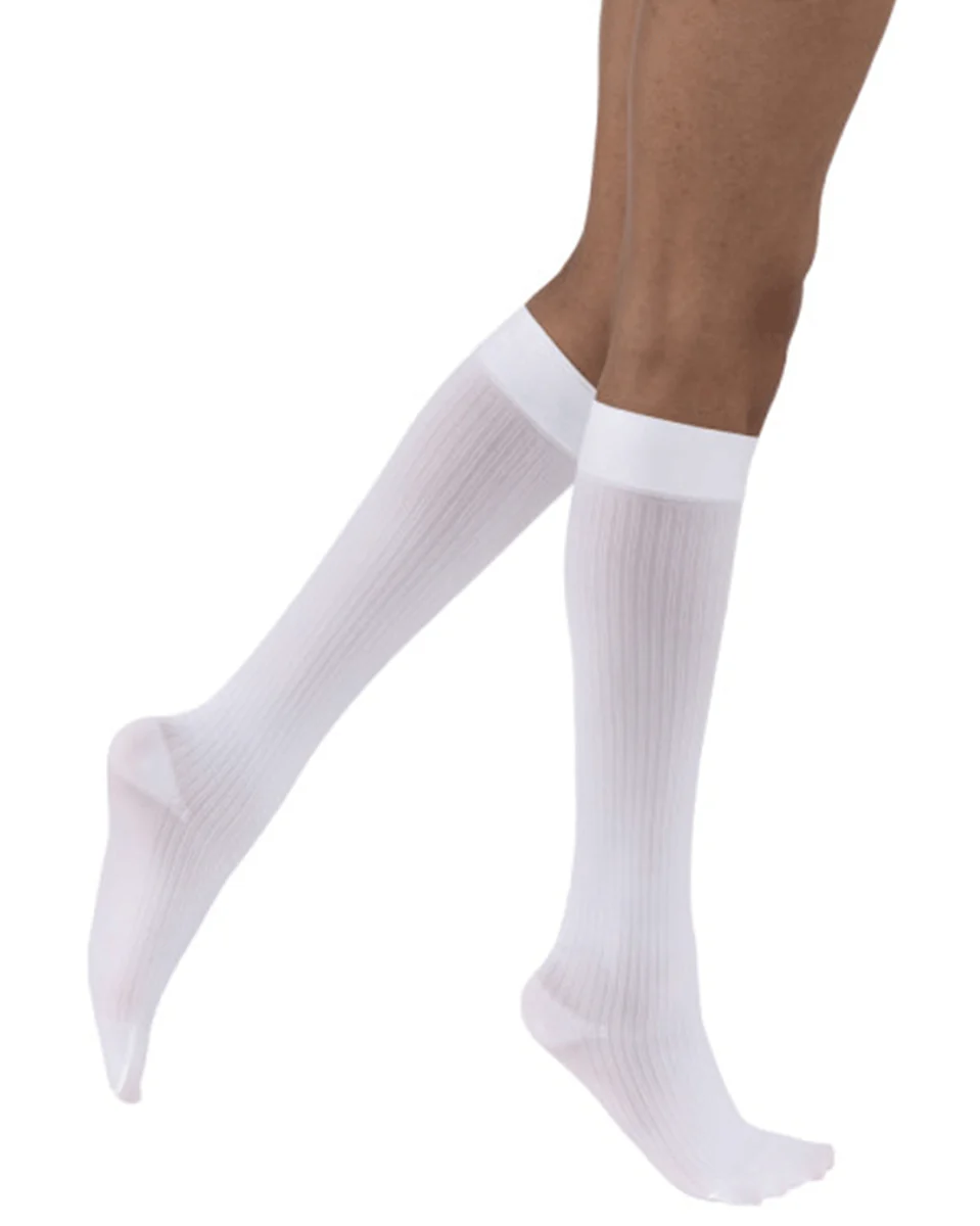 Jobst SoSoft Women's 8-15 mmHg Ribbed Knee High - Image 4