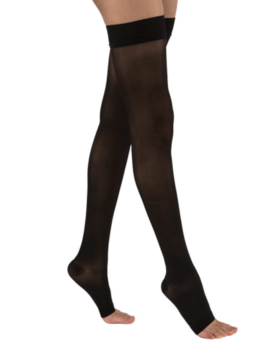 Jobst UltraSheer Women's 15-20 mmHg OPEN TOE Thigh High - Image 3