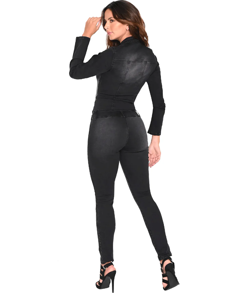Lowla Long Sleeve Denim Colombian Jumpsuit Women - Image 2