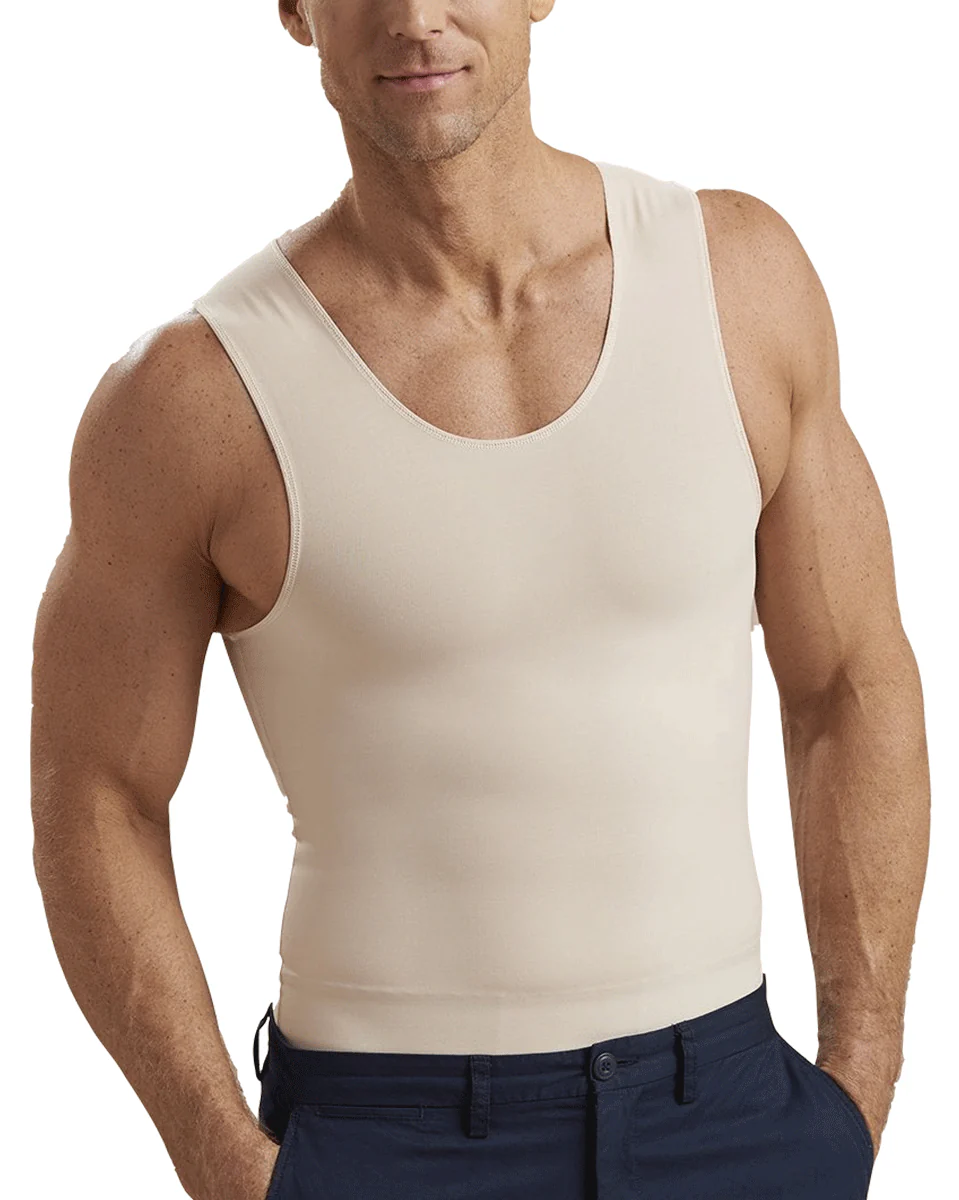 Marena Sleeveless Tank Top - Black/Beige - Image 3