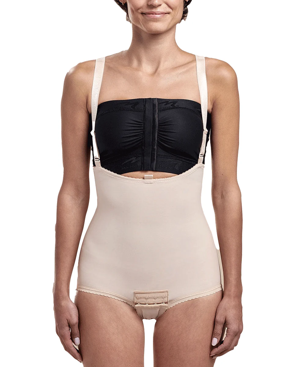 Marena Zipperless Girdle With Suspenders - Bikini Length - Image 3